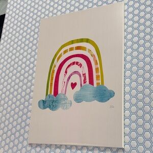 Colorful Rainbow wooden Art